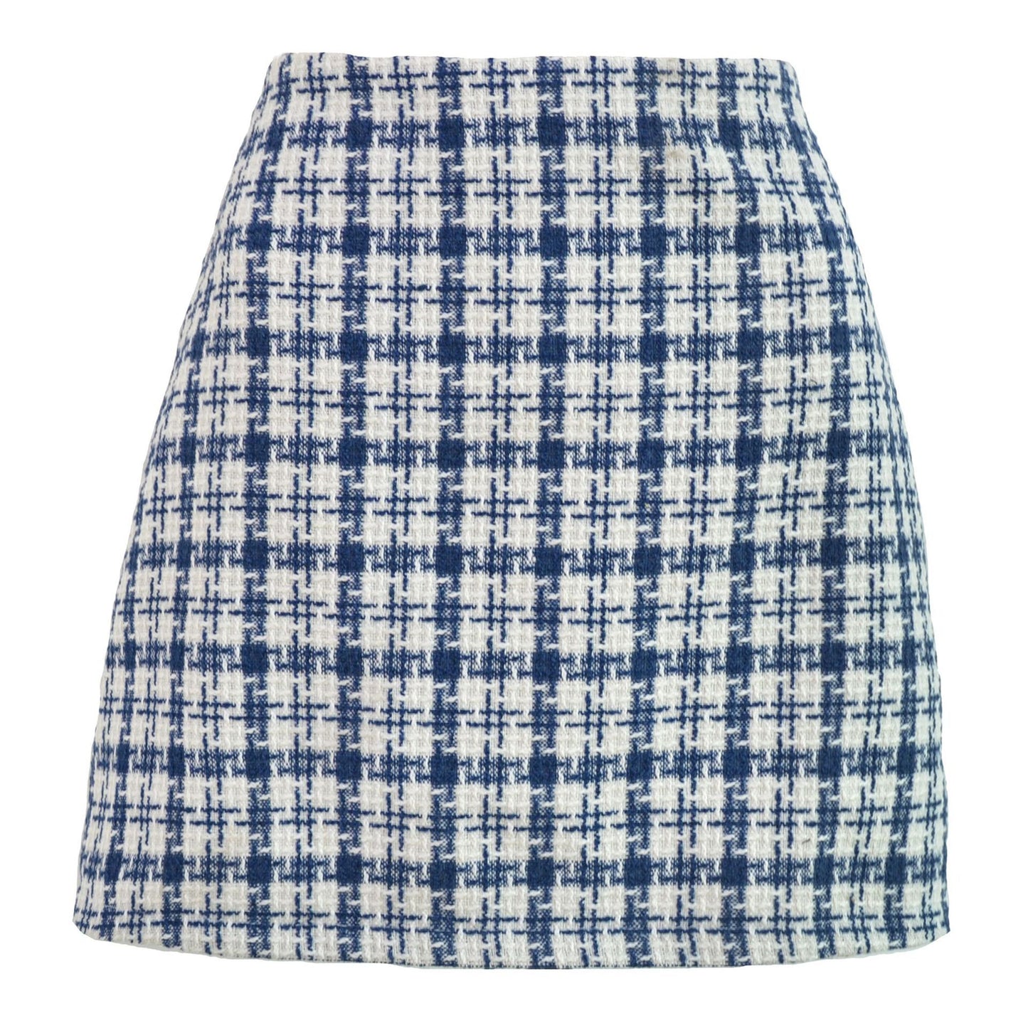 A-line Plaid High-Waisted Mini Skirt