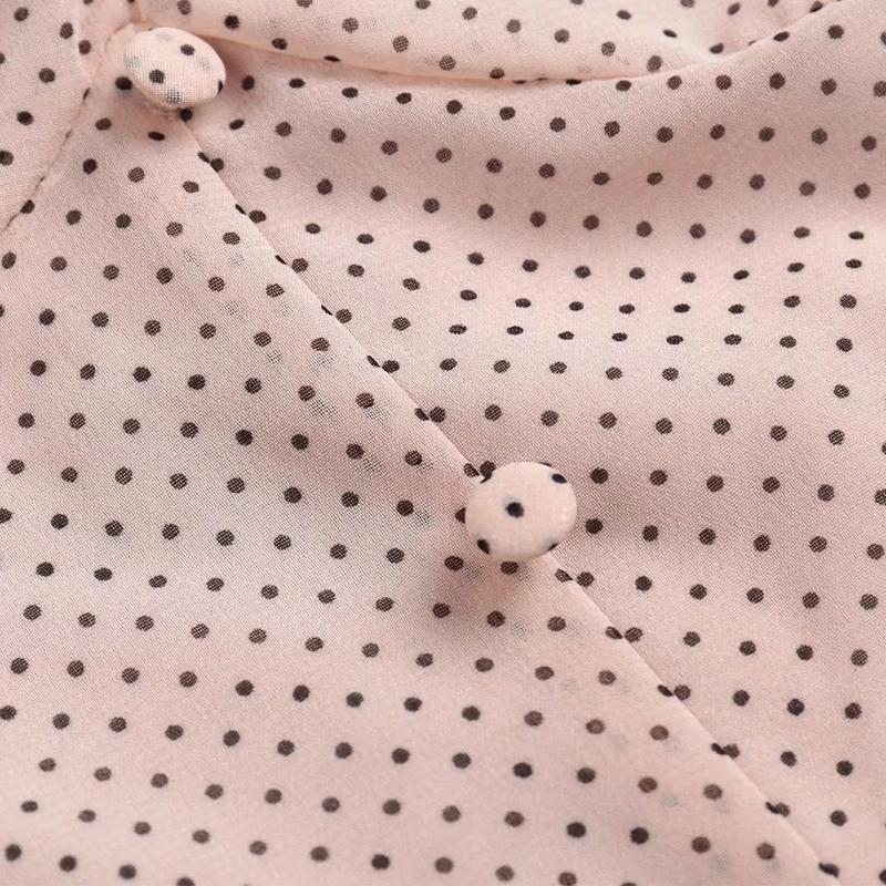 Pink Polka-Dot Romper