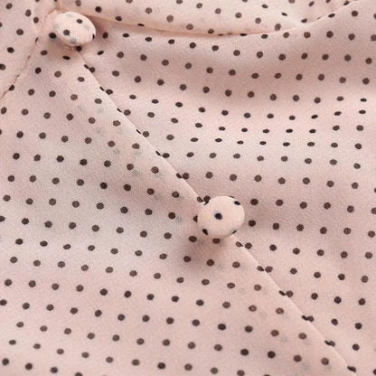 Pink Polka-Dot Romper