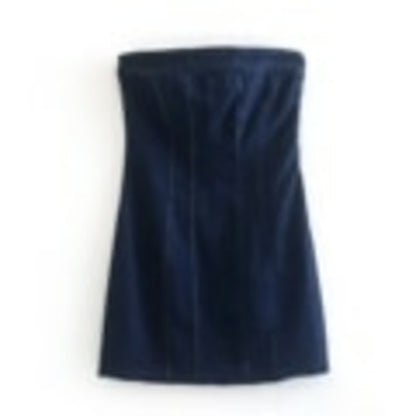 Denim Sheath Mini-Dress