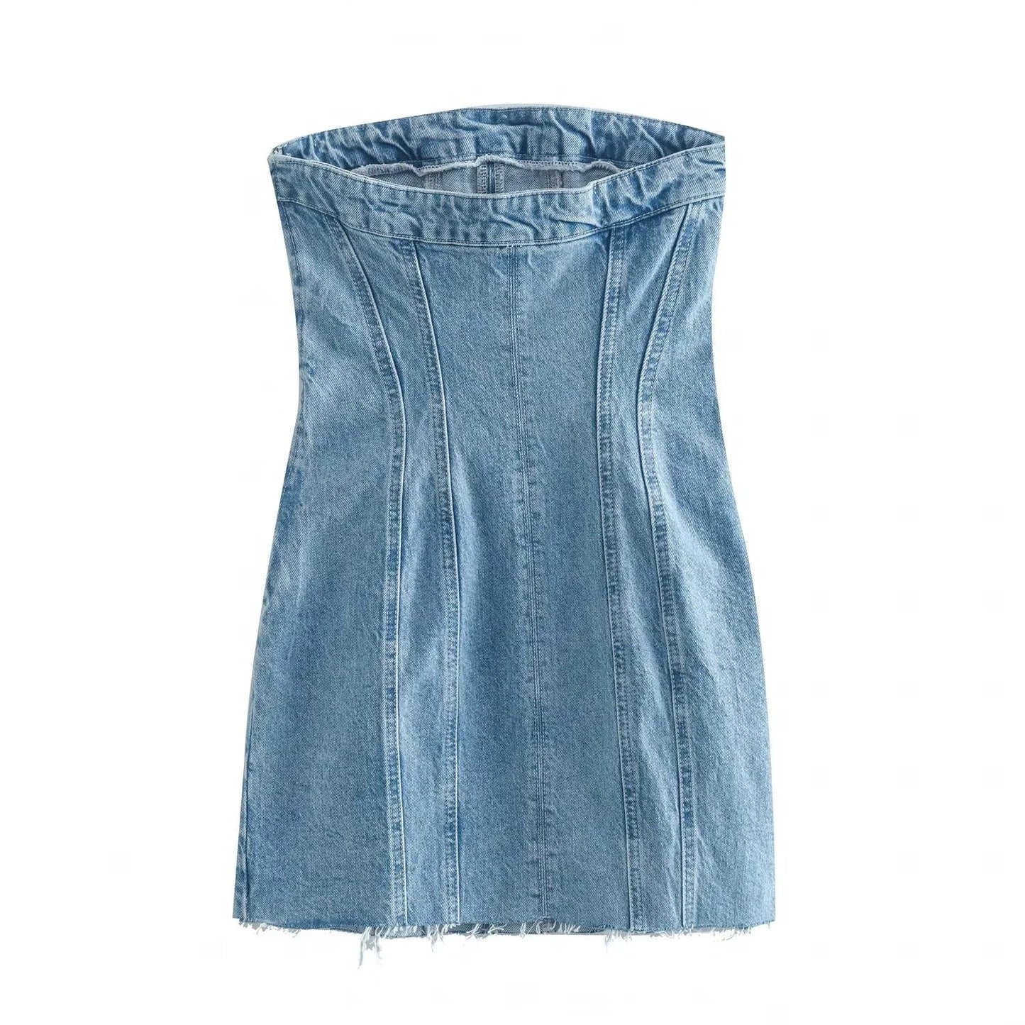 Denim Sheath Mini-Dress